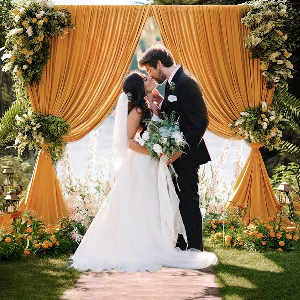 10 x 10 Feet Black A Backdrop Curtain for Partie, Background Curtains for Photoshoot, Birthday, Wedding, Halloween, Thanksgiving, Christmas, New Year Party Decorations 5Ft x 10Ft, 2 Panels