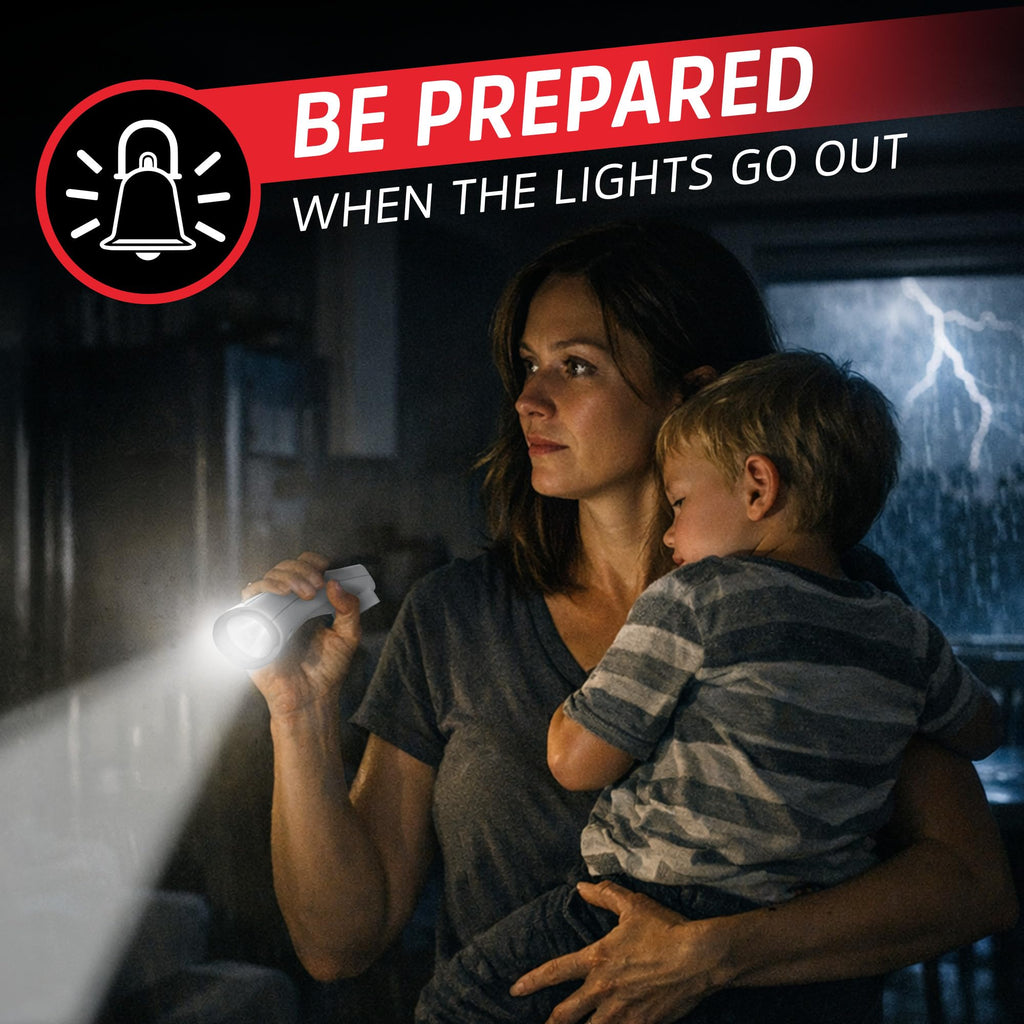 Energizer Auto-On LED Flashlights Rechargeable for Home Power Failure, Plug in LED Flashlight for Power Outage, Night Light, Hurricane Preparedness