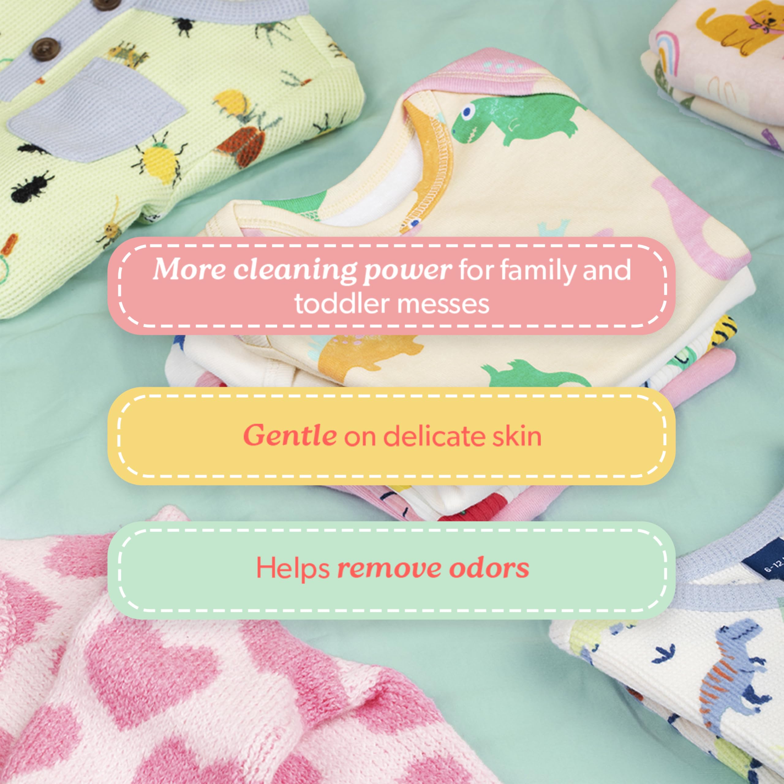 Dreft Toddler Liquid Laundry Detergent, Gentle on Sensitive Skin Laundry Soap, 42 fl oz, 32 Loads, Pack of 2 (Packaging May Vary)