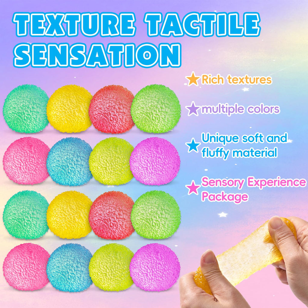 24 Pack Slow Rising Ice Cube Squishy Stress Balls，Stress Cube for Adults Kids , Bulk Taba Squish Fidget Toys, Square Squeeze Toy for Classroom Prizes, Mini Nice Cube Squishy for Party Favors