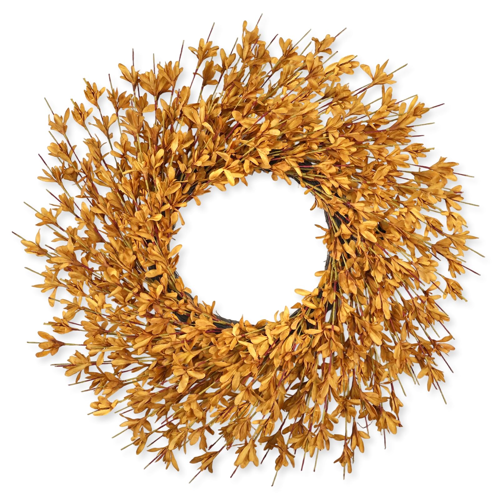 26 Inch Realistic Fall Wreaths for Front Door Outside Autumn Wreath Outdoor Indoors Fall Decorations for Home Thanksgiving Halloween Holiday Decorations Clearance for Wall Porch Door (Fall Color)