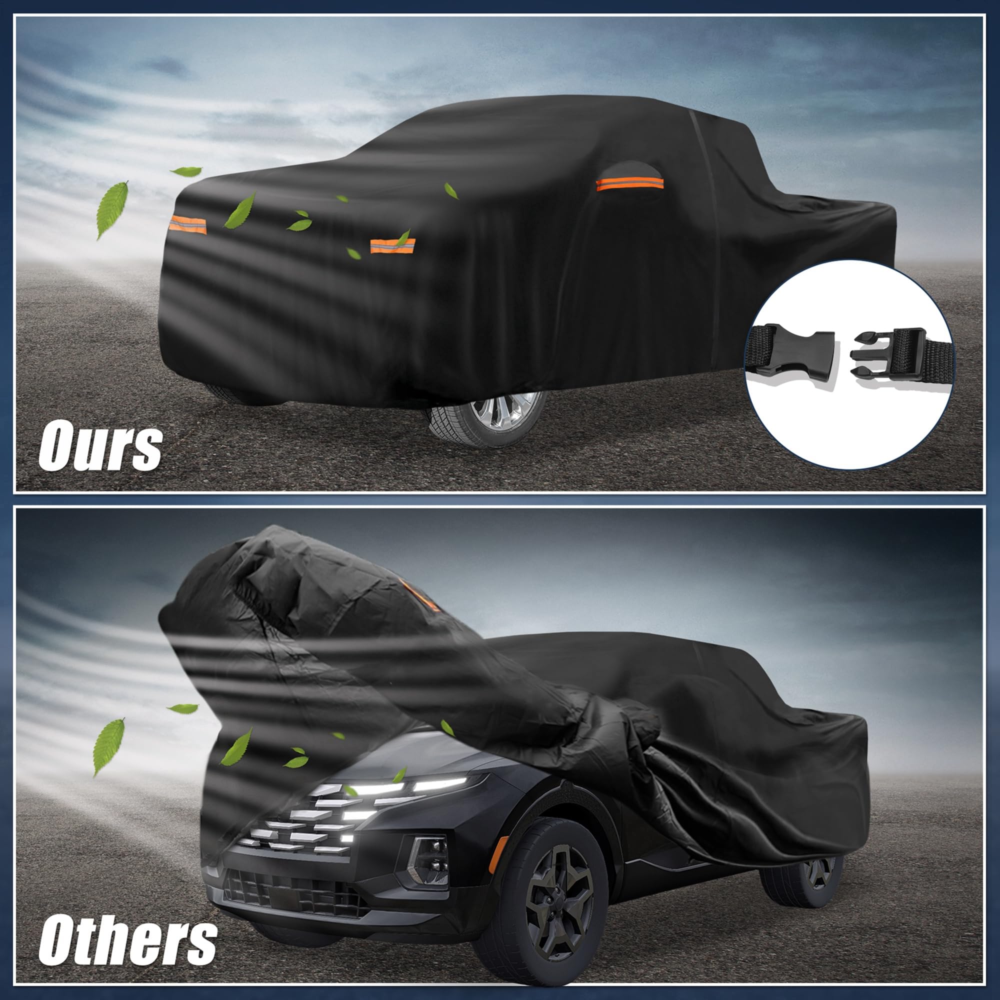 X AUTOHAUX Car Cover for Mini Cooper 2DR 2002-2021 210D-PU Outdoor Full Car Cover All Weather with Door Zipper