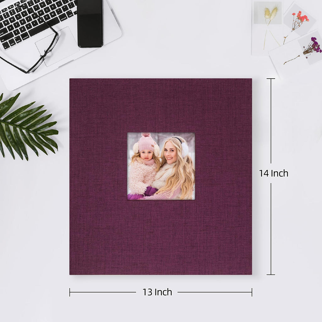 Mublalbum Small Photo Album 4x6 100 Photos Linen Cover Picture Book with Horizontal Pockets for Wedding Family Anniversary and Baby (Beige)
