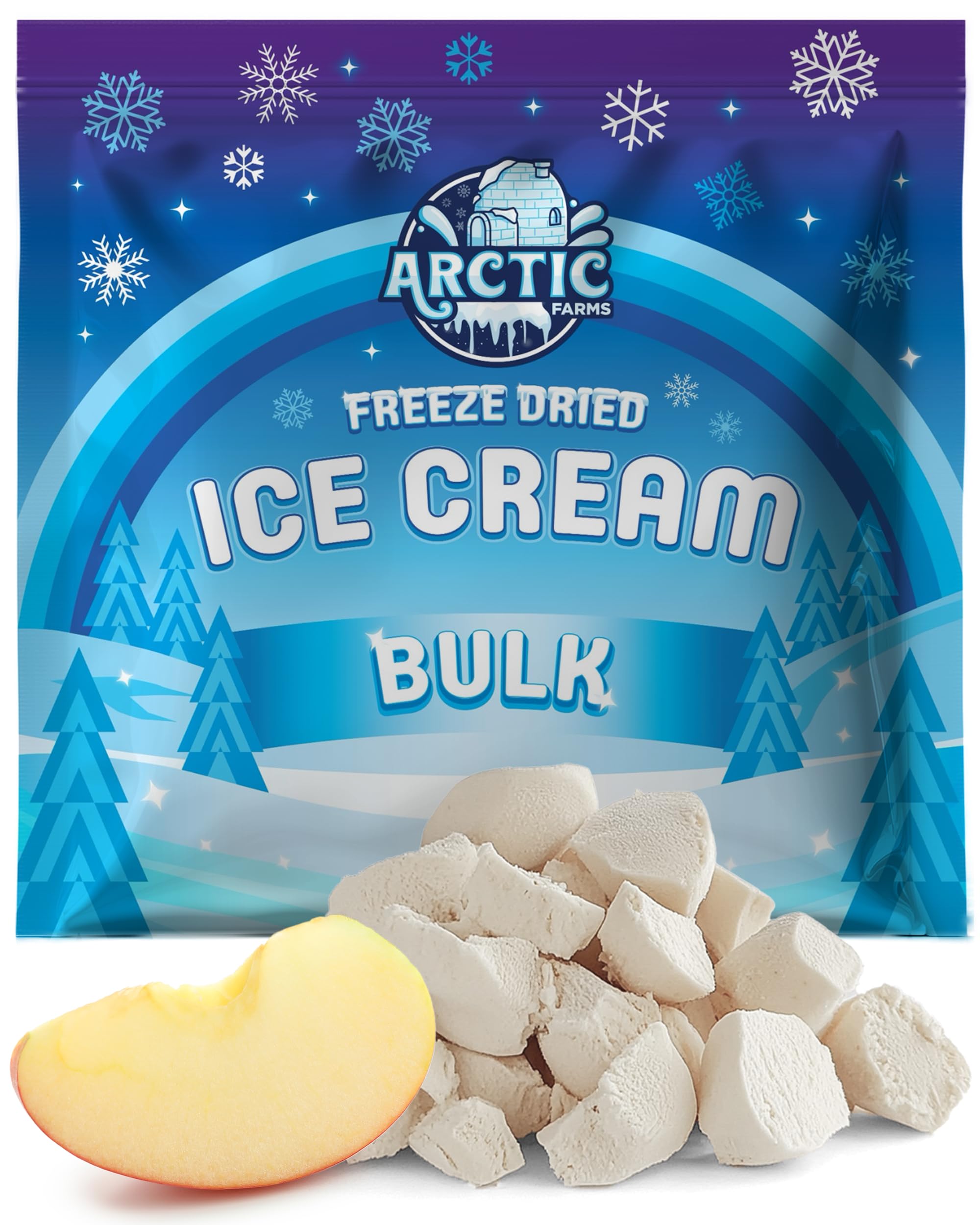 Arctic Farms Freeze Dried Ice Cream Bits Bagged and Boxed - Does Not Melt (1lb, S'mores)