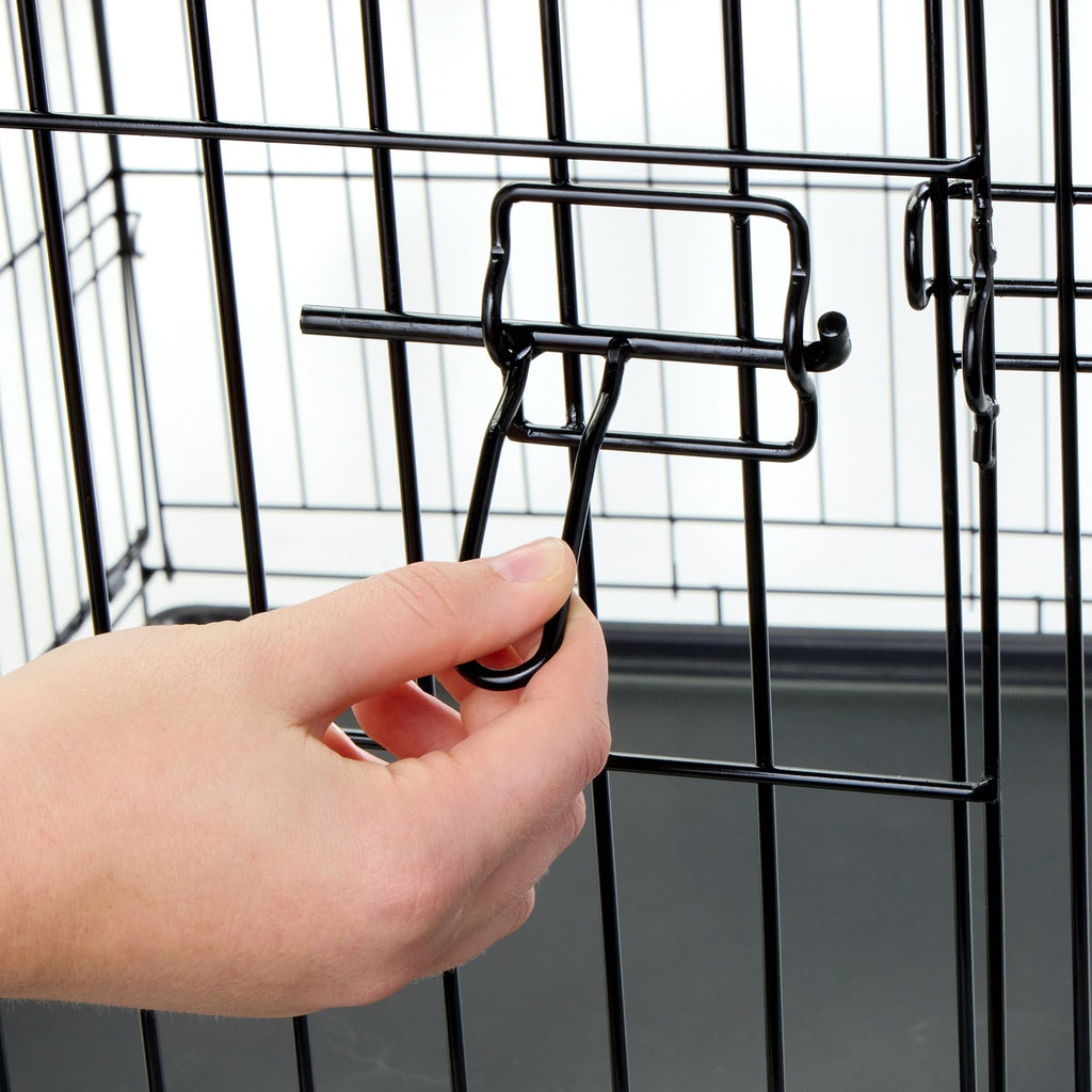 Carlson Secure and Compact Double Door Metal Dog Crate, Medium with Divider Panel