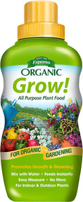 Espoma Organic Grow! Liquid Concentrate Plant Food - All Purpose Fertilizer for Indoor & Outdoor Plants. for Organic Gardening. 16oz Bottle Pack of one