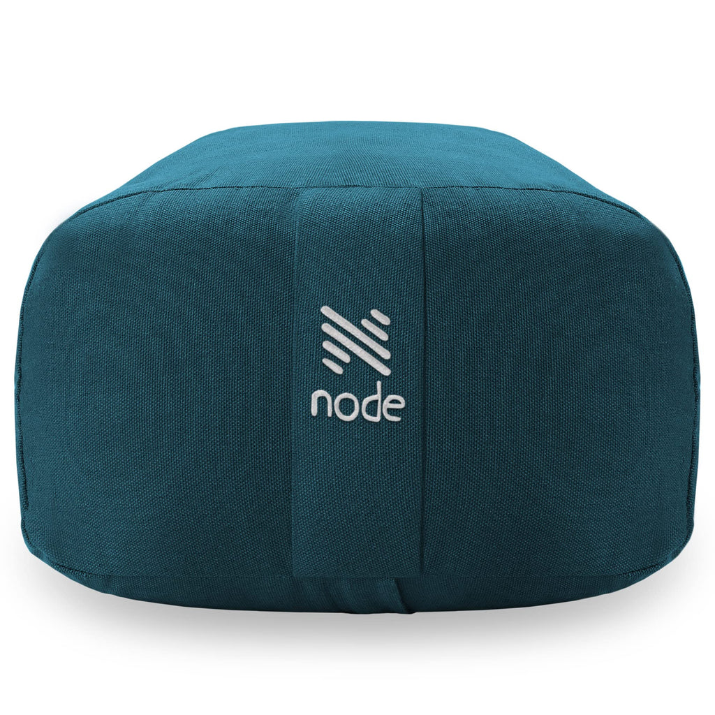 Yoga Meditation Cushion, 25" x 12" Rectangular Bolster with Organic Cotton Cover