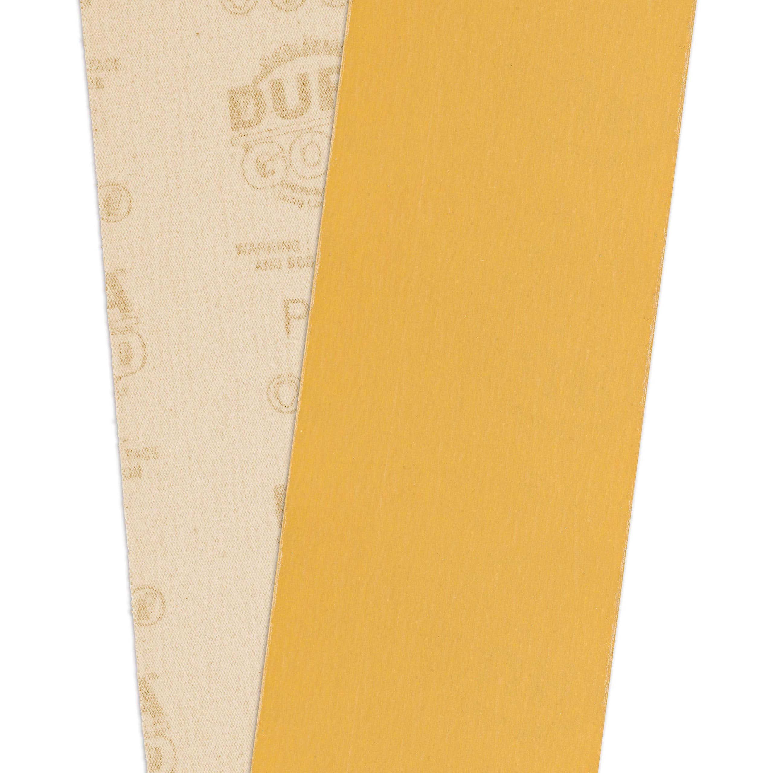Dura-Gold Premium - 40 Grit Gold - Hook & Loop Backing Longboard Continuous Sandpaper Roll, 2-3/4" Wide, 12 Yards Long - For Automotive & Woodworking Air File Long Board Sanders, Hand Sanding Blocks