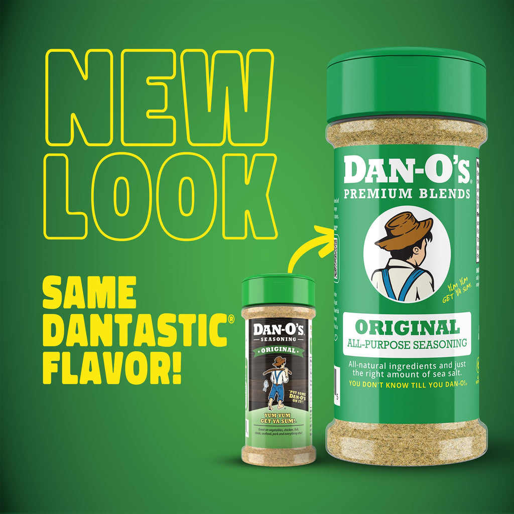Dan-O's Cheesoning Block Seasoning Set, Small Bottles, 4 Pack, Includes Ranch Cheesoning, Red Pepper Cheesoning, Cheesoning, and Jalapeño Cheesoning Seasonings, Sugar Free, Zero Calorie, Use this Seasoning Kit in Pasta, Toppings or Sauce