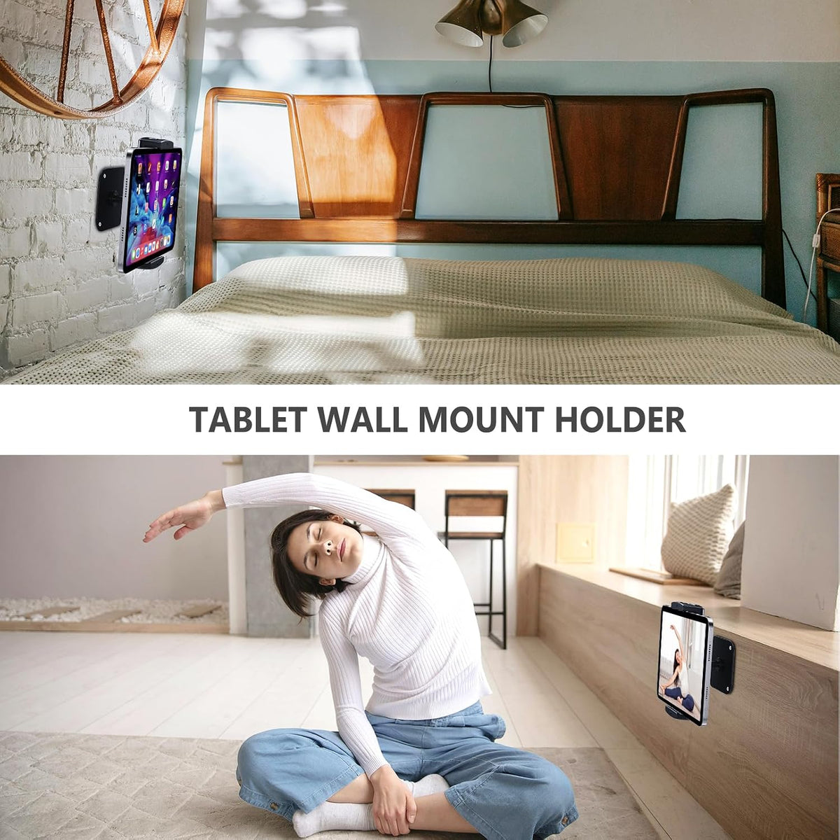 Tablet Wall Mount, Aluminum iPad Wall Mount Holder,