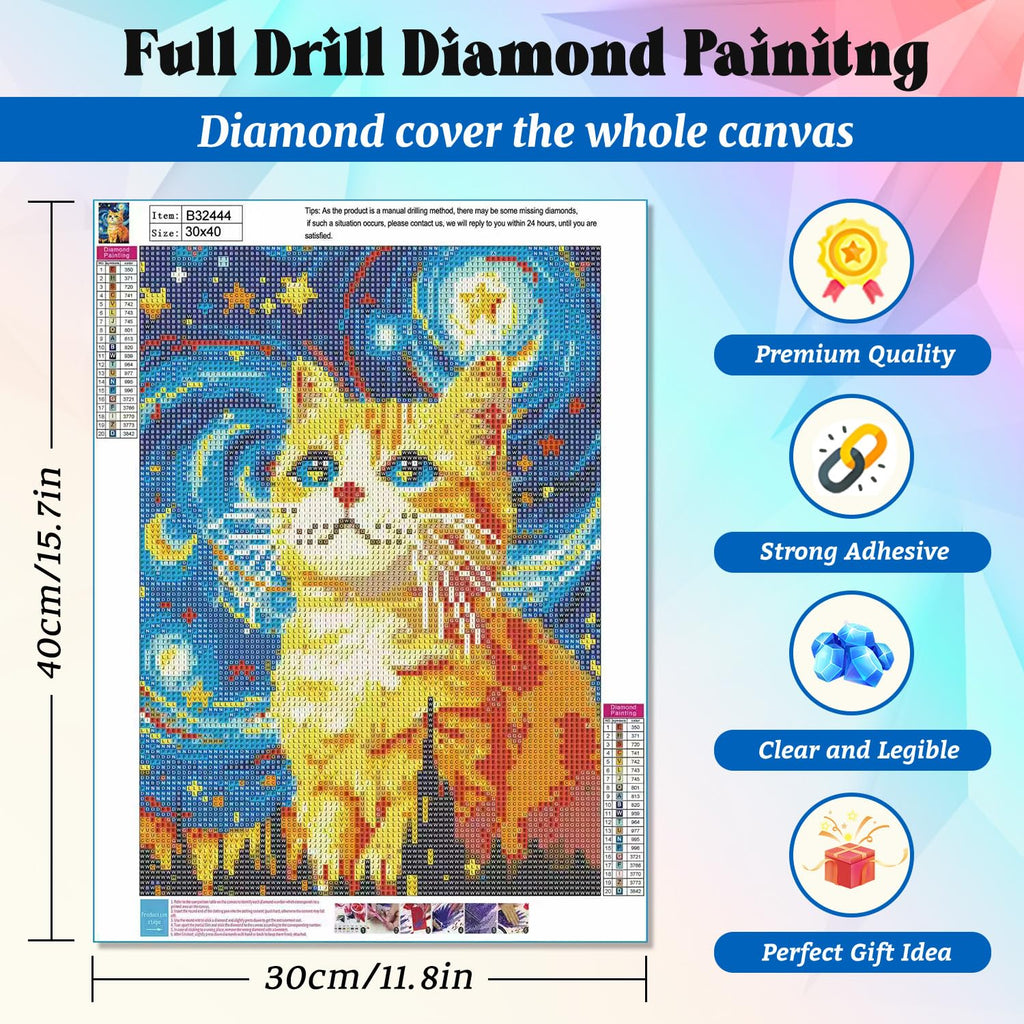 Yunnuo Diamond Art Kit, Tropical Beach Sunset with Palm Trees, DIY Round Gem Art Canvas, Crafts for Adults and Beginners, 12x16 in, Landscape Painting