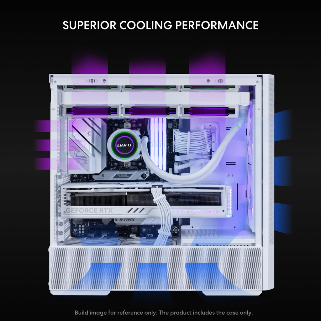 LIAN LI LANCOOL 207 Compact ATX RGB Gaming Computer Case, Airflow Optimized Mesh Panels Tower Chassis w/ 2x140mm ARGB,2x120mm PWM Fans Pre-Installed, USB Type-C Port, Tempered Glass Side Panel (Black)