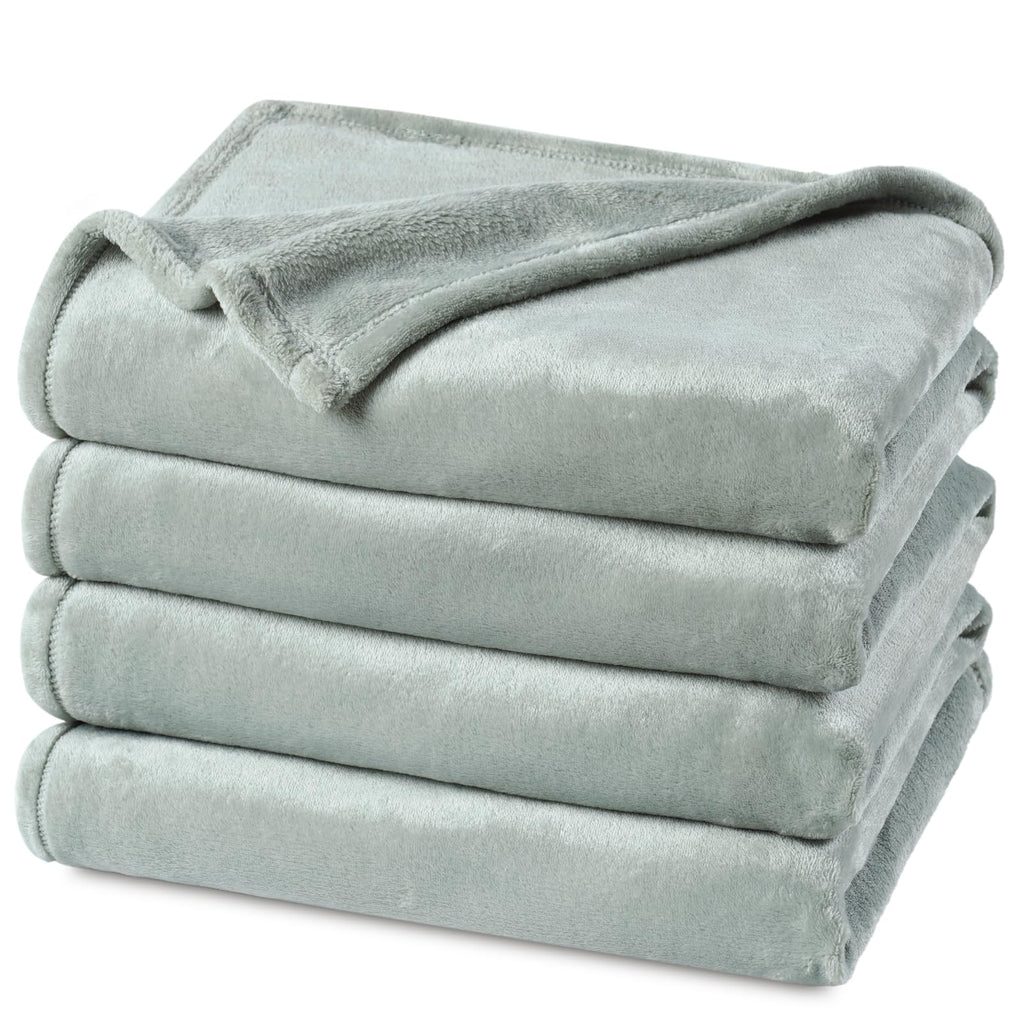 PHF Oversized King Big Fleece Blanket 120"x120", No Shed No Pilling Extra Large Soft Blanket, Giant 10'x 10' Lightweight for Bed, Sofa Travel and Camping, Suitable for All Season, Beige
