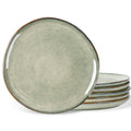 AmorArc 8.5" Ceramic Plates Set of 6 | Handmade Stoneware with Reactive Glaze for Dessert, Salad, Appetizer & Dinner | Microwave/Dishwasher Safe, Scratch Resistant