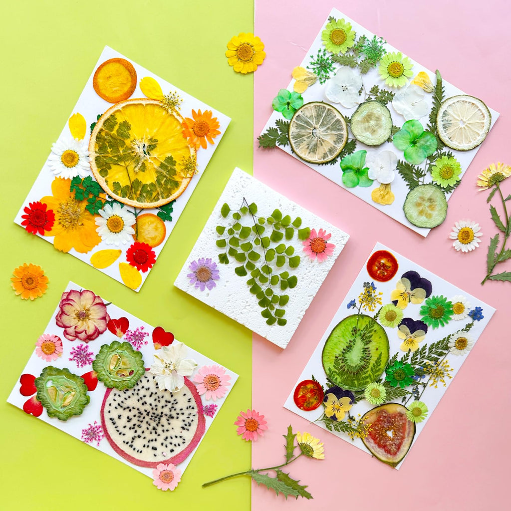 MIKIYA 98Pcs Pressed Dried Flowers for Resin Molds, Real Natural Bulk Big Dry Floral Leave for DIY Art Crafts, Epoxy Jewelry, Candle, Soap Making, Nails Decors
