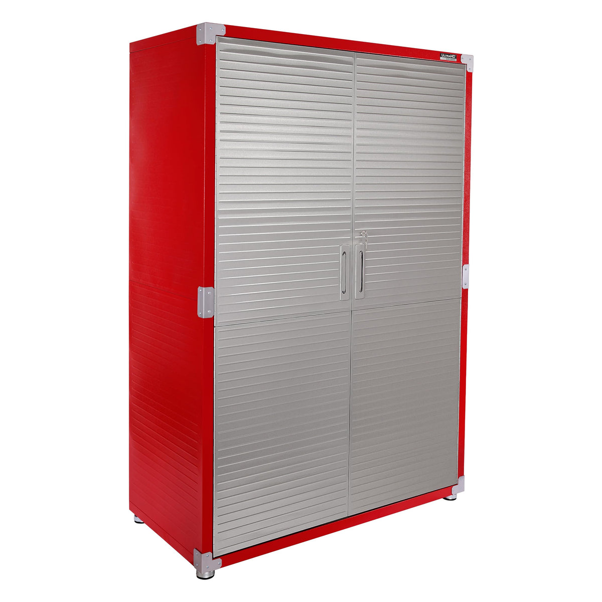 Seville Classics UltraHD Solid Steel Lockable Metal Storage Cabinet Locker Organizer, w/Adjustable Shelves for Garage, Warehouse, Office, Classroom, Granite, 30" W x 18" D x 72" H