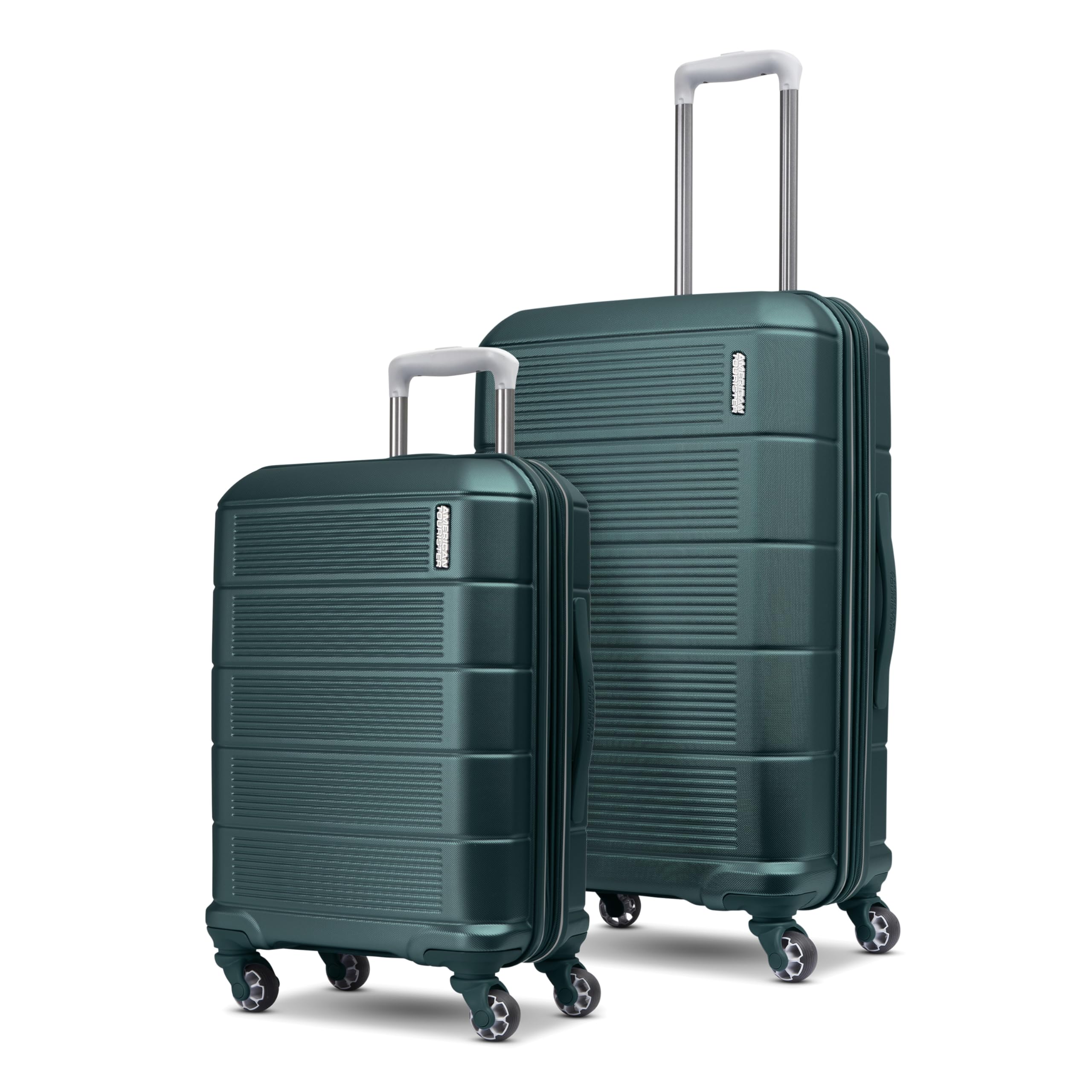 American Tourister Stratum 2.0 Expandable Hardside Luggage with Spinner Wheels, 2-Piece Set 20/28, Blue