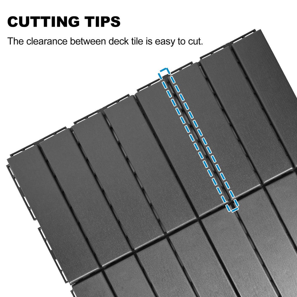 ToLanbbt Modular Interlocking Cushion 8P 11.8" x 11.8" Interlocking Rubber Floor Drain Holes Non-Slip Splicing Drainage Mats for Deck, Shower, Kitchen, Drain Pool, Sauna Bath, Indoor Outdoor (Black)