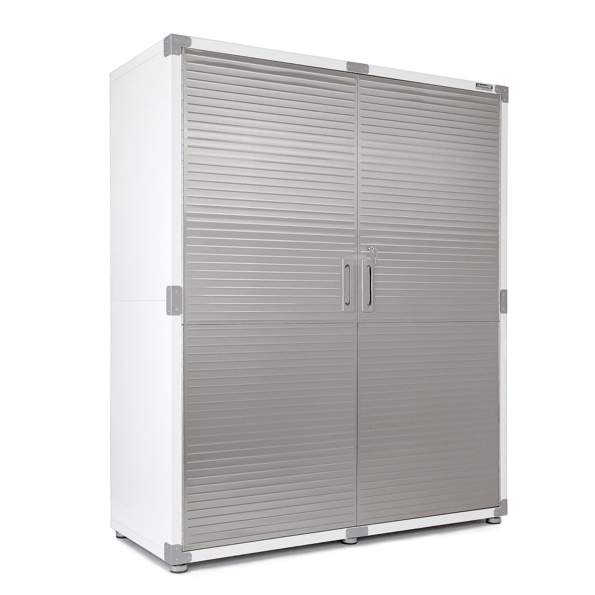 Seville Classics UltraHD Solid Steel Lockable Metal Storage Cabinet Locker Organizer, w/Adjustable Shelves for Garage, Warehouse, Office, Classroom, Granite, 30" W x 18" D x 72" H
