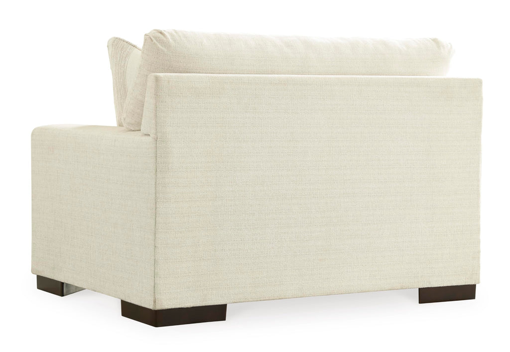 Signature Design by Ashley Bolsena Contemporary Leather Match Loveseat, Dark Brown