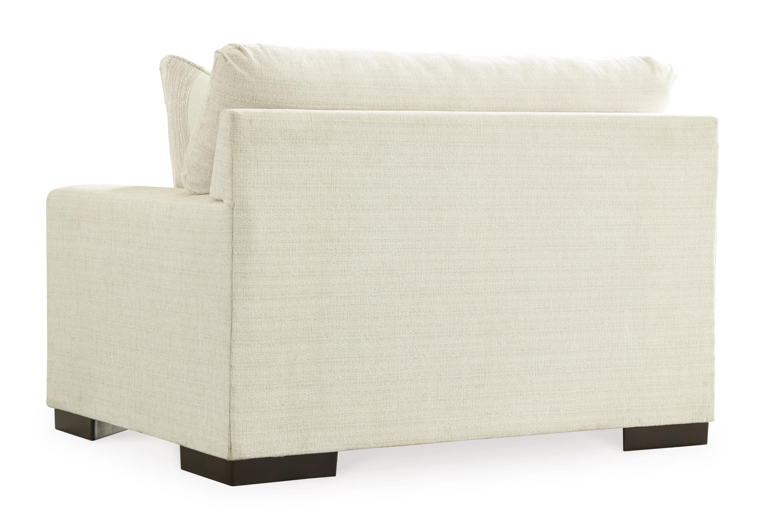 Signature Design by Ashley Bolsena Contemporary Leather Match Loveseat, Dark Brown
