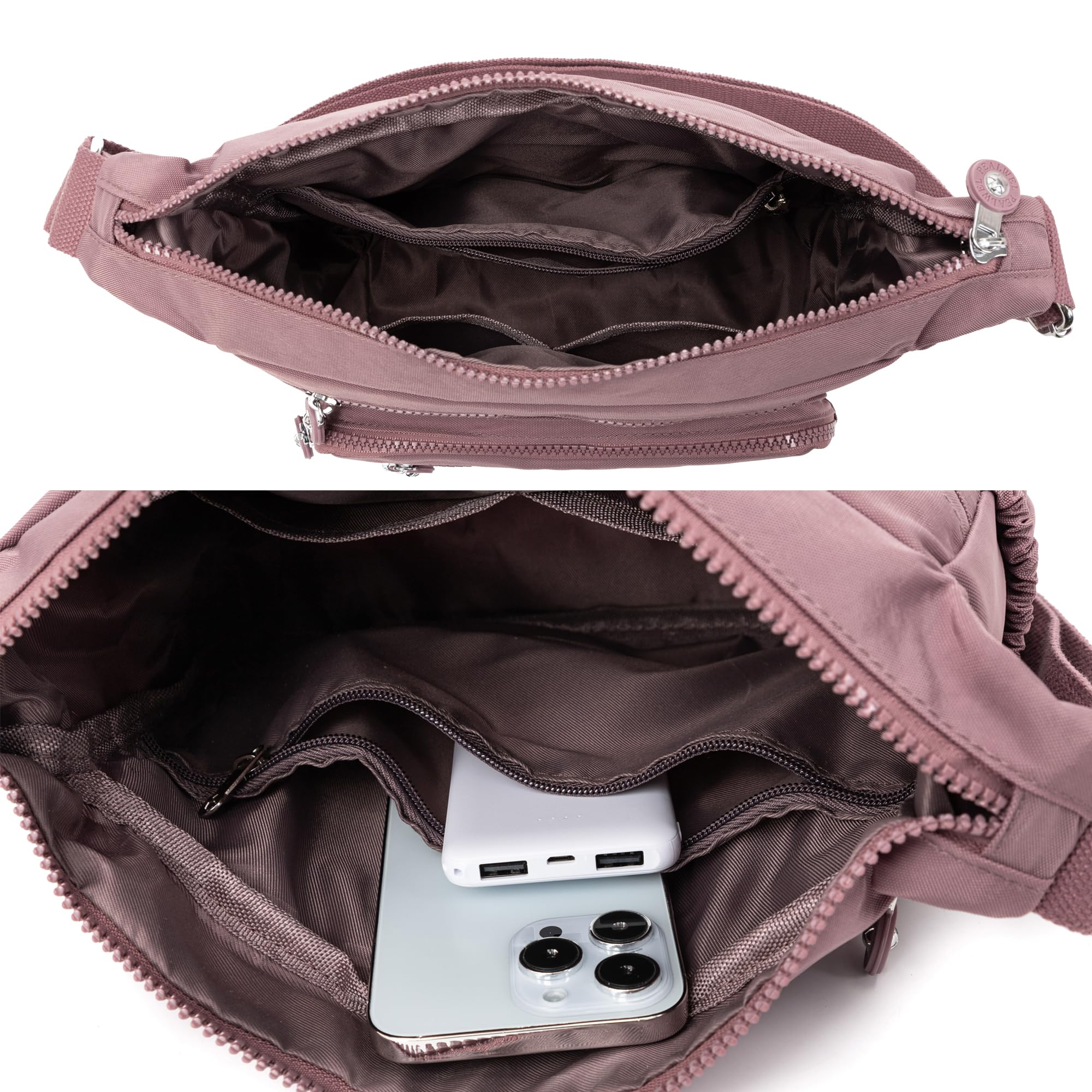 Pealwel Women Shoulder Handbag Roomy Multiple Pockets Bag Ladies Crossbody Purse Tote Top Handle Satchel