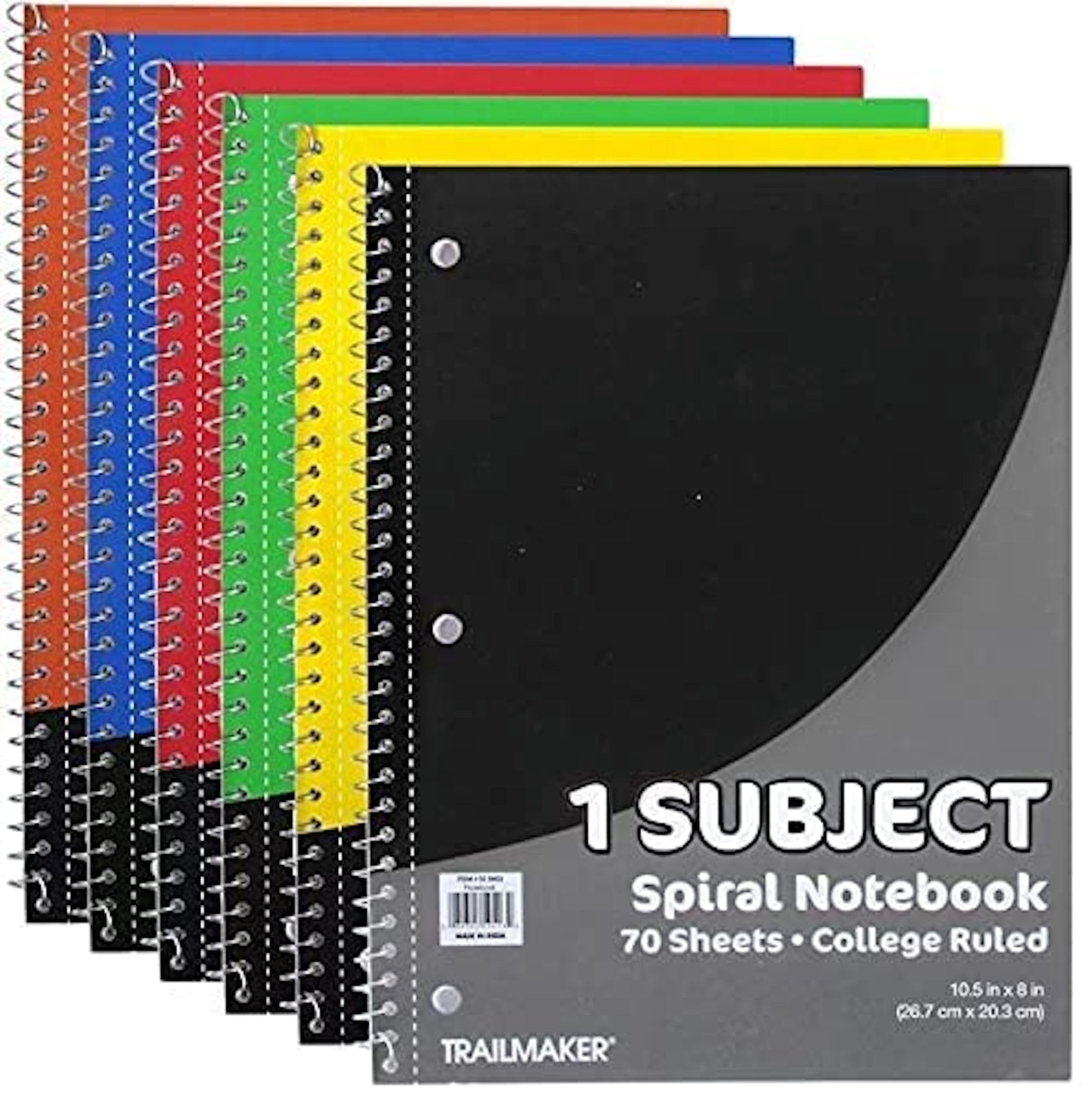 Trail maker Bulk Notebooks (2000 Pack), One Subject Notebooks College Ruled, 140 Pages (70 Sheets),Spiral Bulk Notebooks for Kids, School Supplies, Journaling, Note Taking, Students, and Work