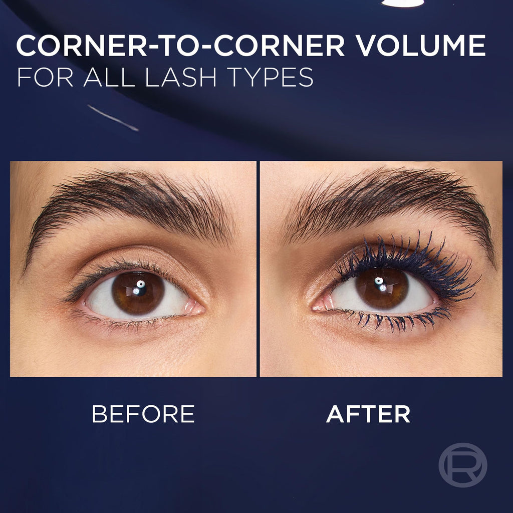 L'Oreal Paris Voluminous Panorama Mascara, Volumizing and Lengthening Formula, Longwear, Smudge-Resistant and Washable, All Night Black Mascara, 0.33 Fl Oz