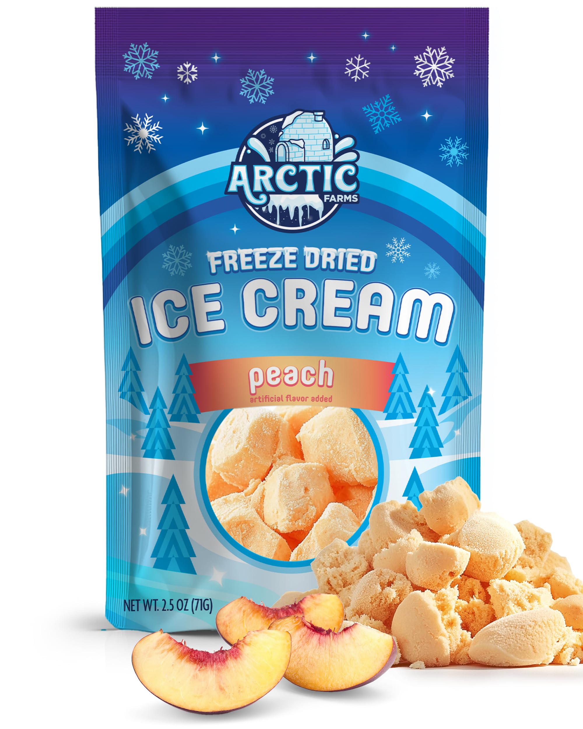 Arctic Farms Freeze Dried Ice Cream Bits Bagged and Boxed - Does Not Melt (1lb, S'mores)