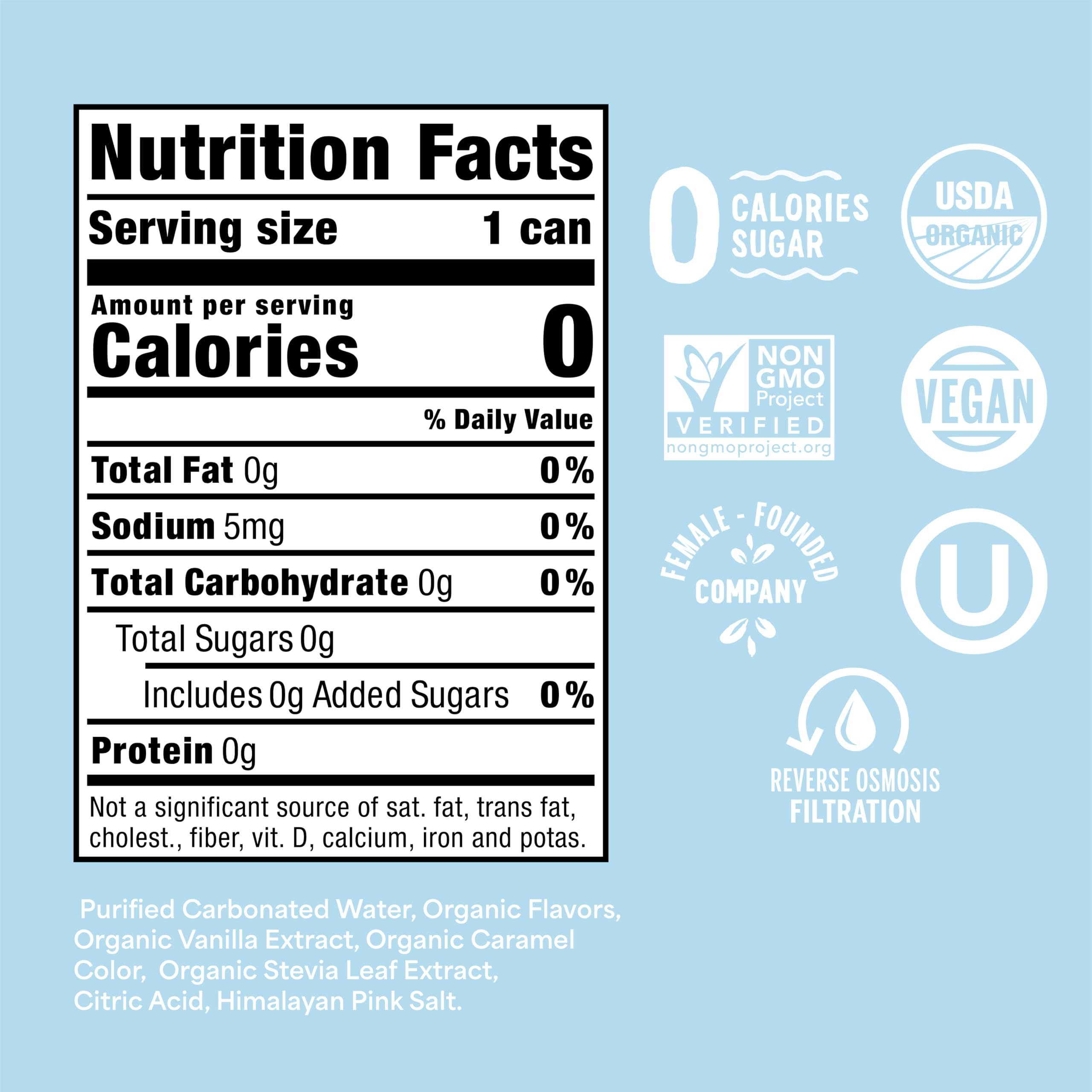 Nixie Organic Zero Sugar Soda, NEW Cherry Cola, Healthy Soda Pop, Non-GMO, 0 Sugar, 0 Calories, 40mg Caffeine, 12oz Cans (12 Pack)