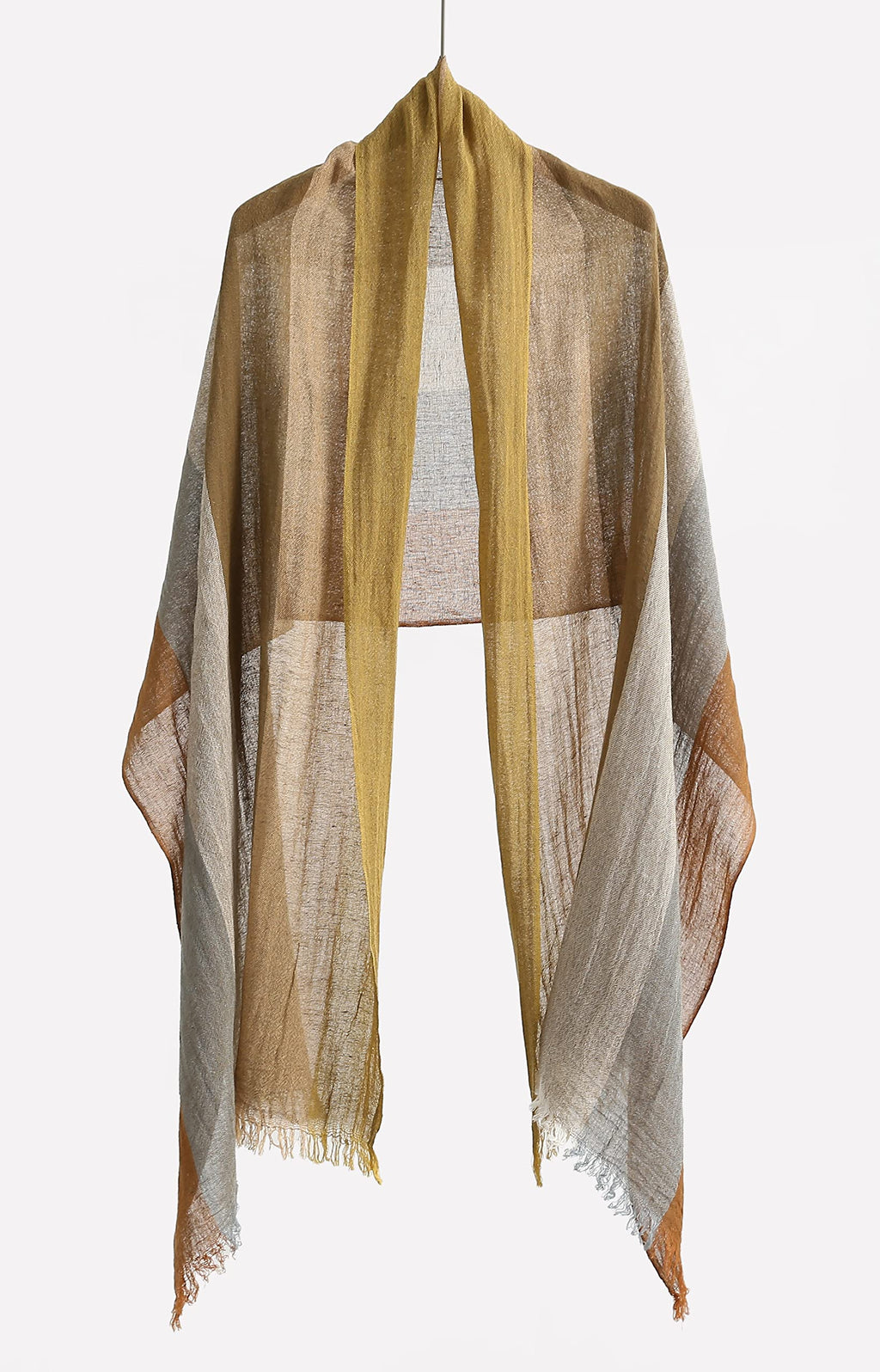 Jeelow Lightweight Summer Scarf Light Shawl Wrap Linen Feel Scarves For Men And Women