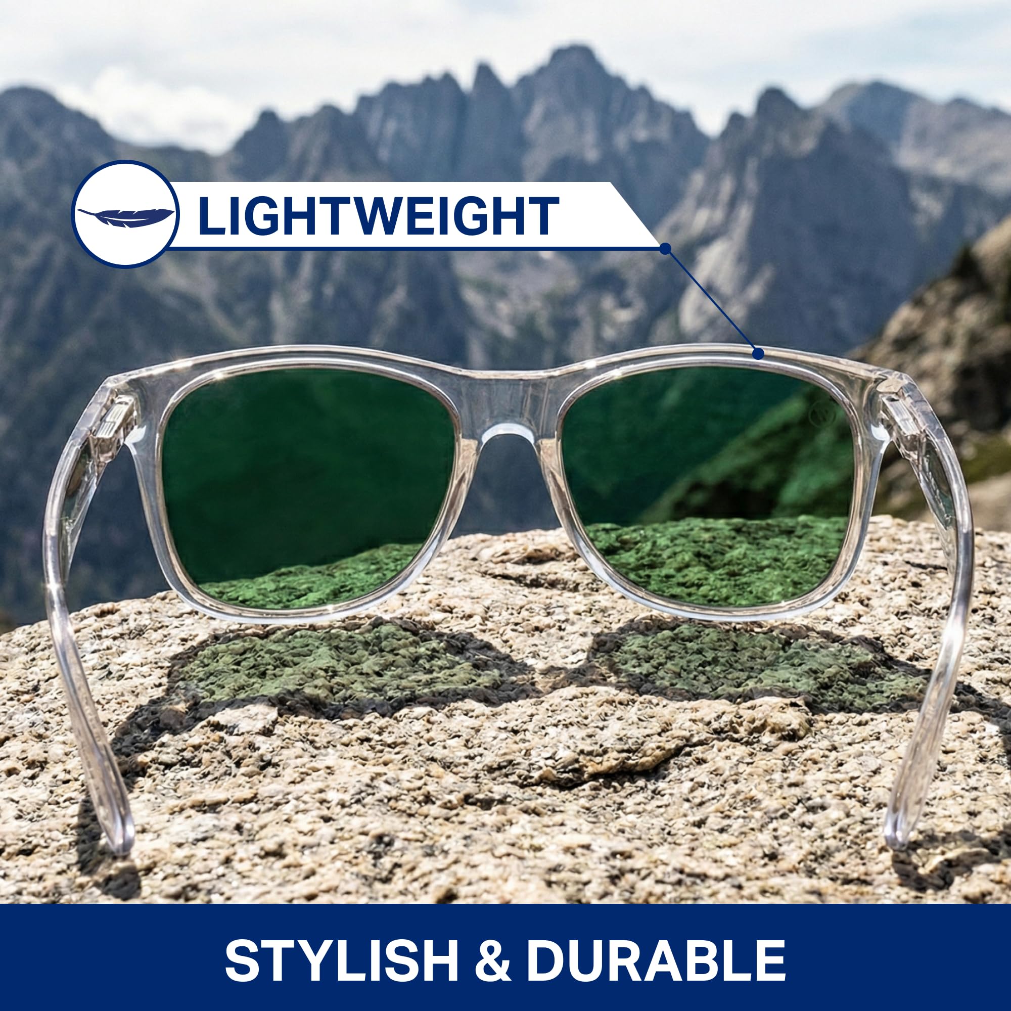 Blenders Eyewear M Class X2 – Polarized Sunglasses – Round Lens, Spring Loaded Hinge – 100% UV Protection – For Men & Women