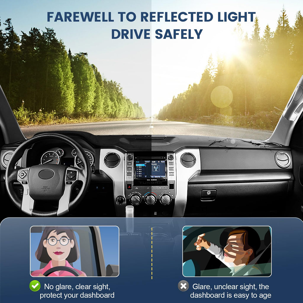Dashboard Cover Mat Custom Fit for Mazda3 Hatchback, Sedan 2019-2024 2025 2026 (Without HUD) Dash Cover Nonslip Dash Mat Protector Sunshade No Glare Black