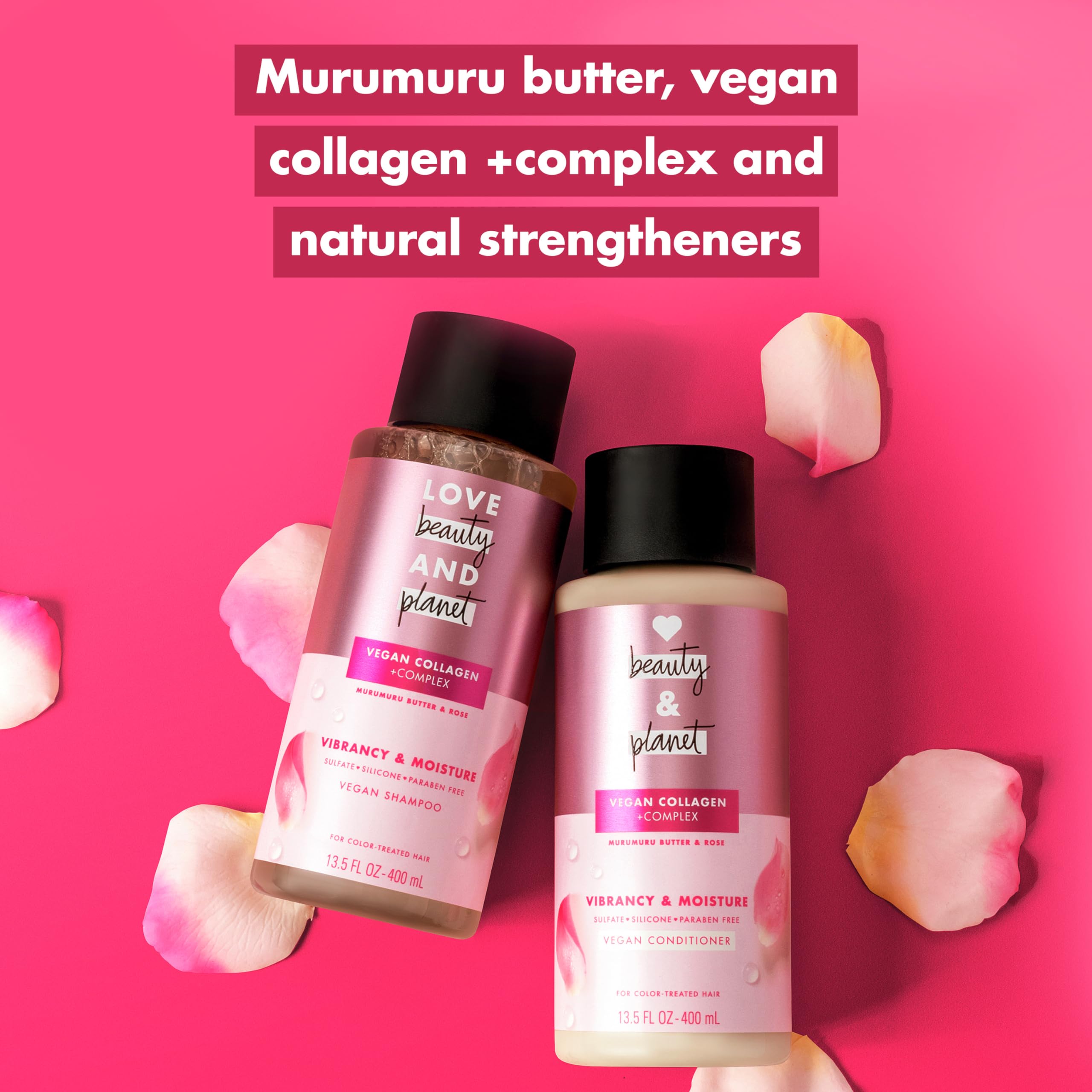 Love Beauty and Planet Weightless Volume Shampoo with Hylauronic acid Coconut Water & Mimosa Flower for Thin and Fine Hair 13.5 oz