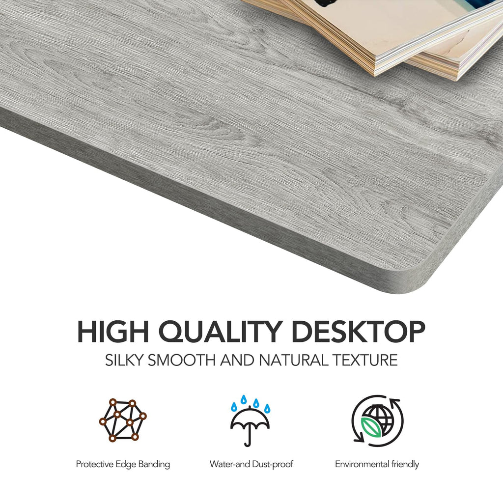 SANODESK Whole-Piece Particle Board Table Top for Standing Desk Home Office Desk DIY, 40x24x1 Inch Black Desk Top