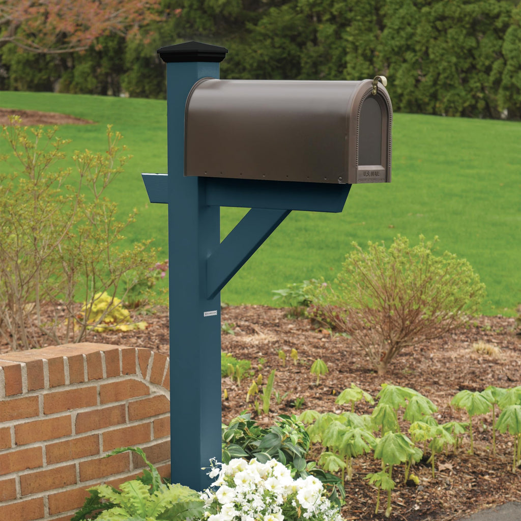 Highwood AD-MLBX1-BKE Hazelton Mailbox Post, Black