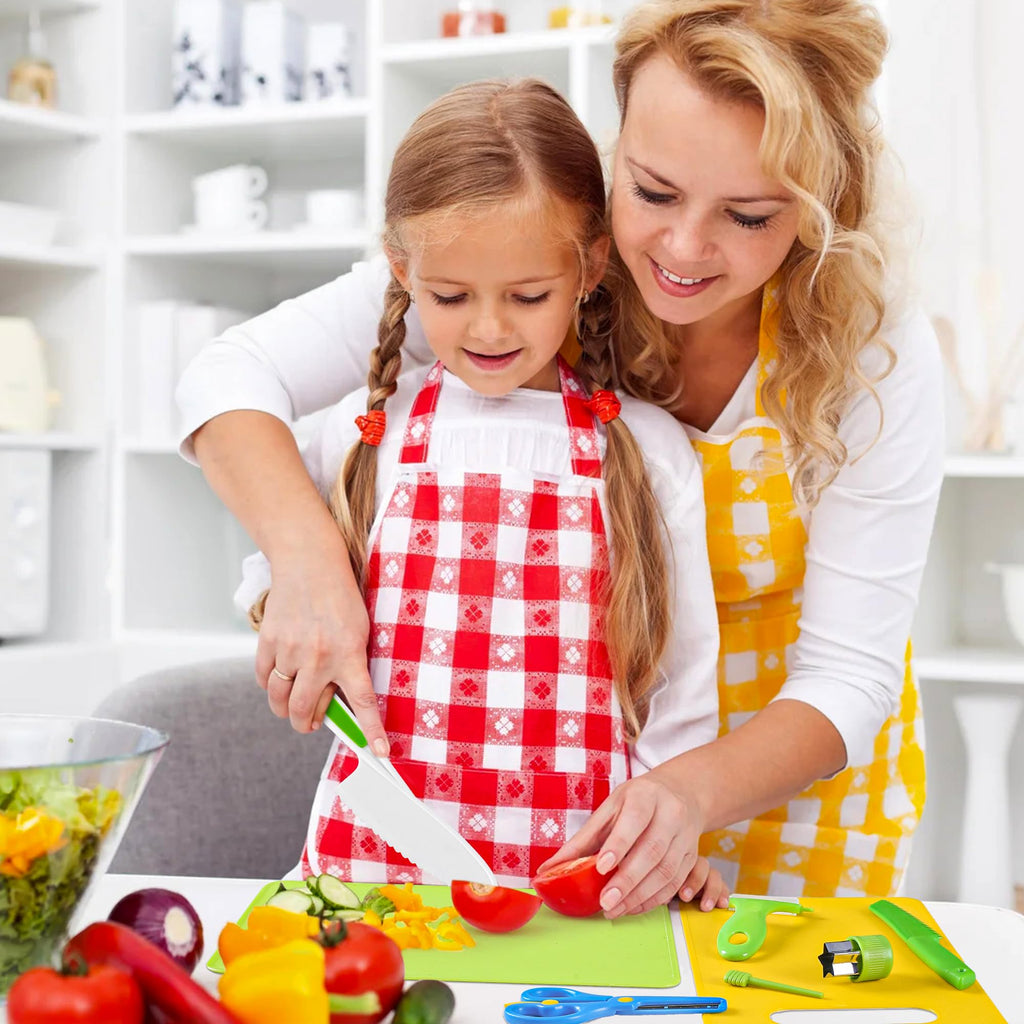 40Pcs Kids Knife Set for Real Cooking: Montessori Kitchen Tools for Toddlers, Kitchen Toy for 3 4 5 6 7 8 9 10 Year Old Boys Girls Birthday Gifts
