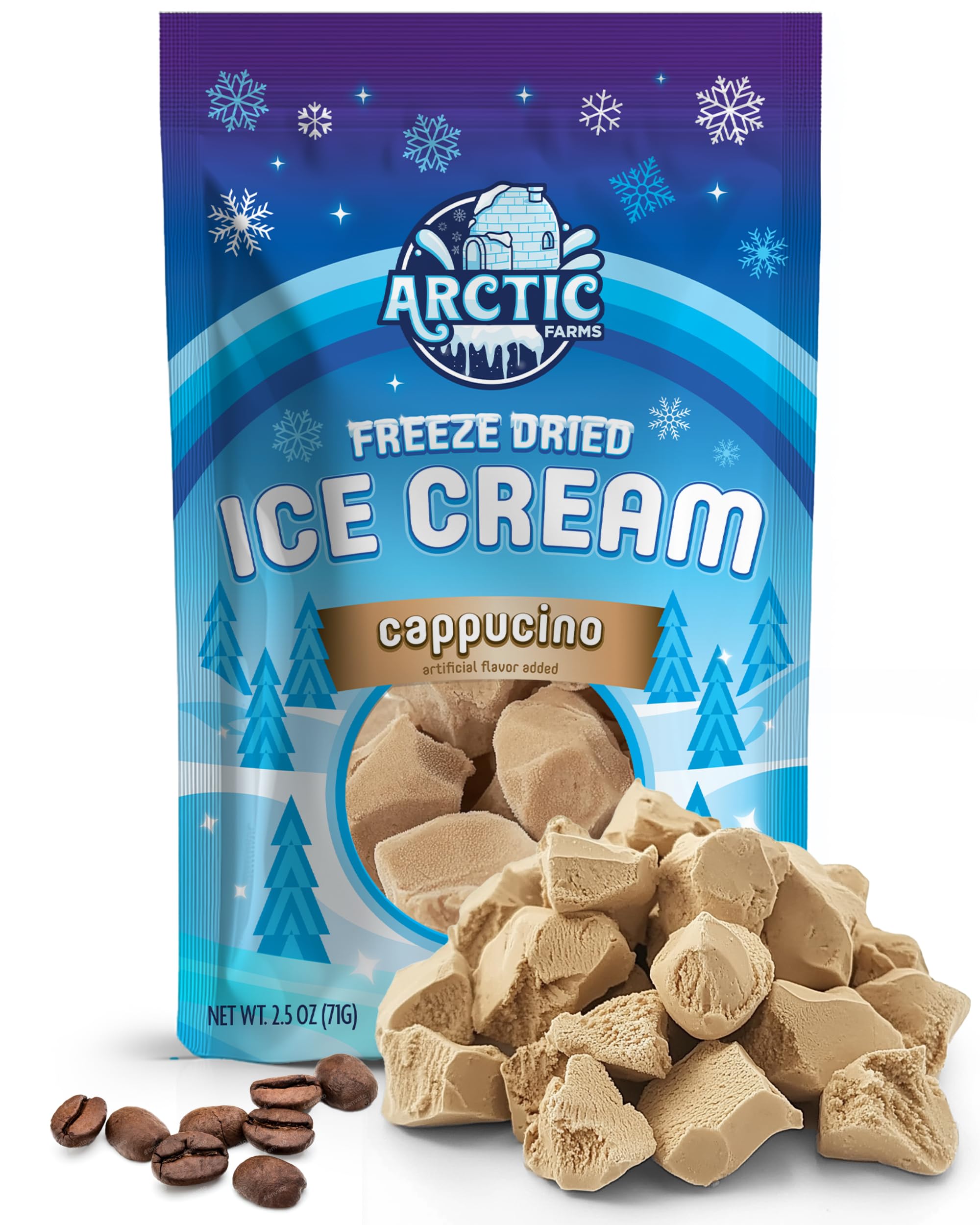 Arctic Farms Freeze Dried Ice Cream Bits Bagged and Boxed - Does Not Melt (1lb, S'mores)