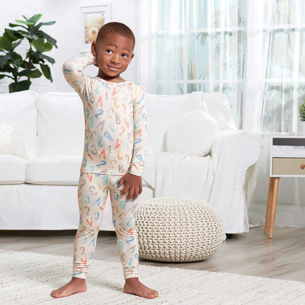 Gerber Unisex Baby Toddler Buttery Soft 2-Piece Snug Fit Pajamas with Viscose Made from Eucalyptus