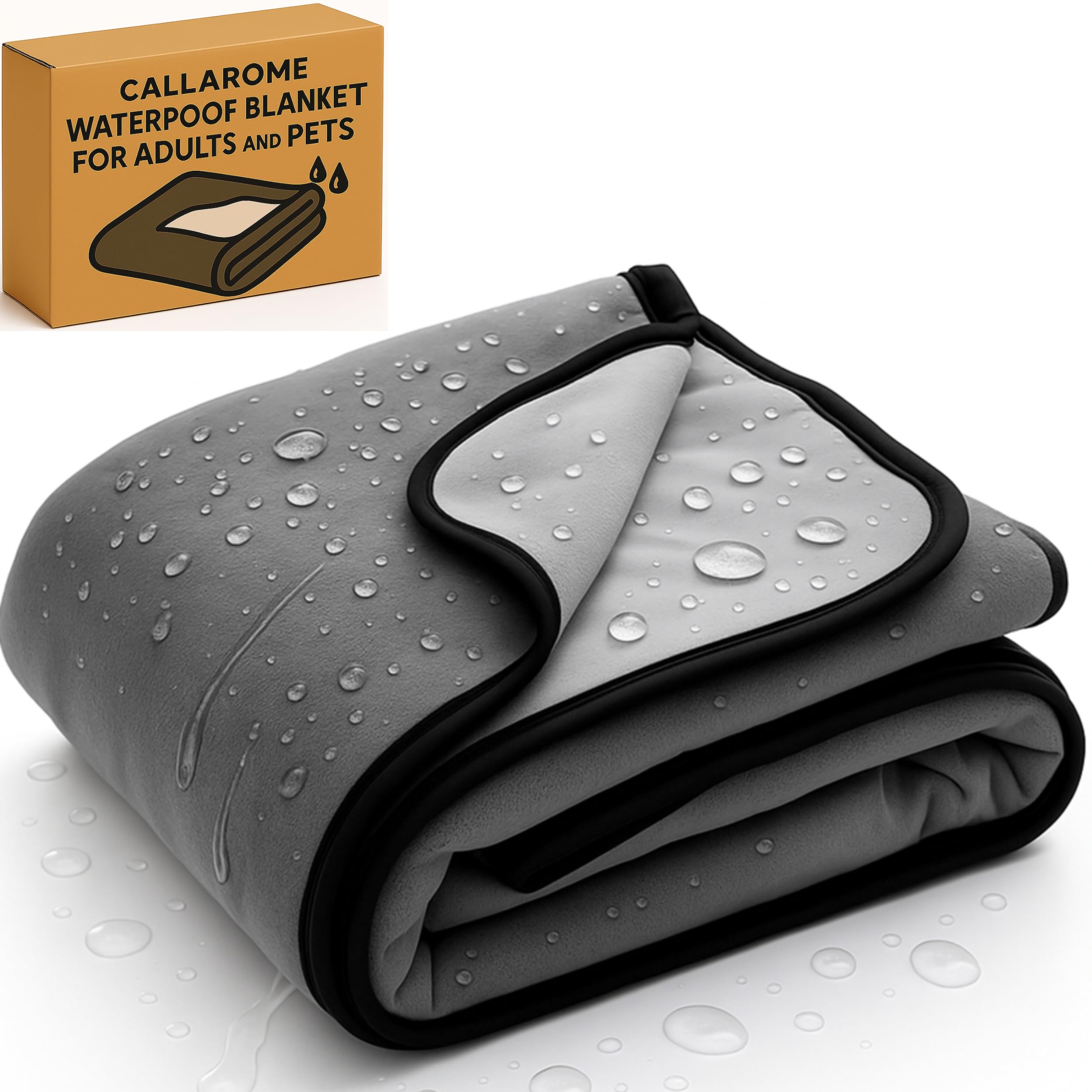Waterproof Blanket for Bed & Couch Protection, Reddish/Green, 80"x90" | High-Density Heavy-Duty Material – Ultra-Soft & Durable Soft Fleece, Leakproof, Reversible, Silent No-Crinkle Design
