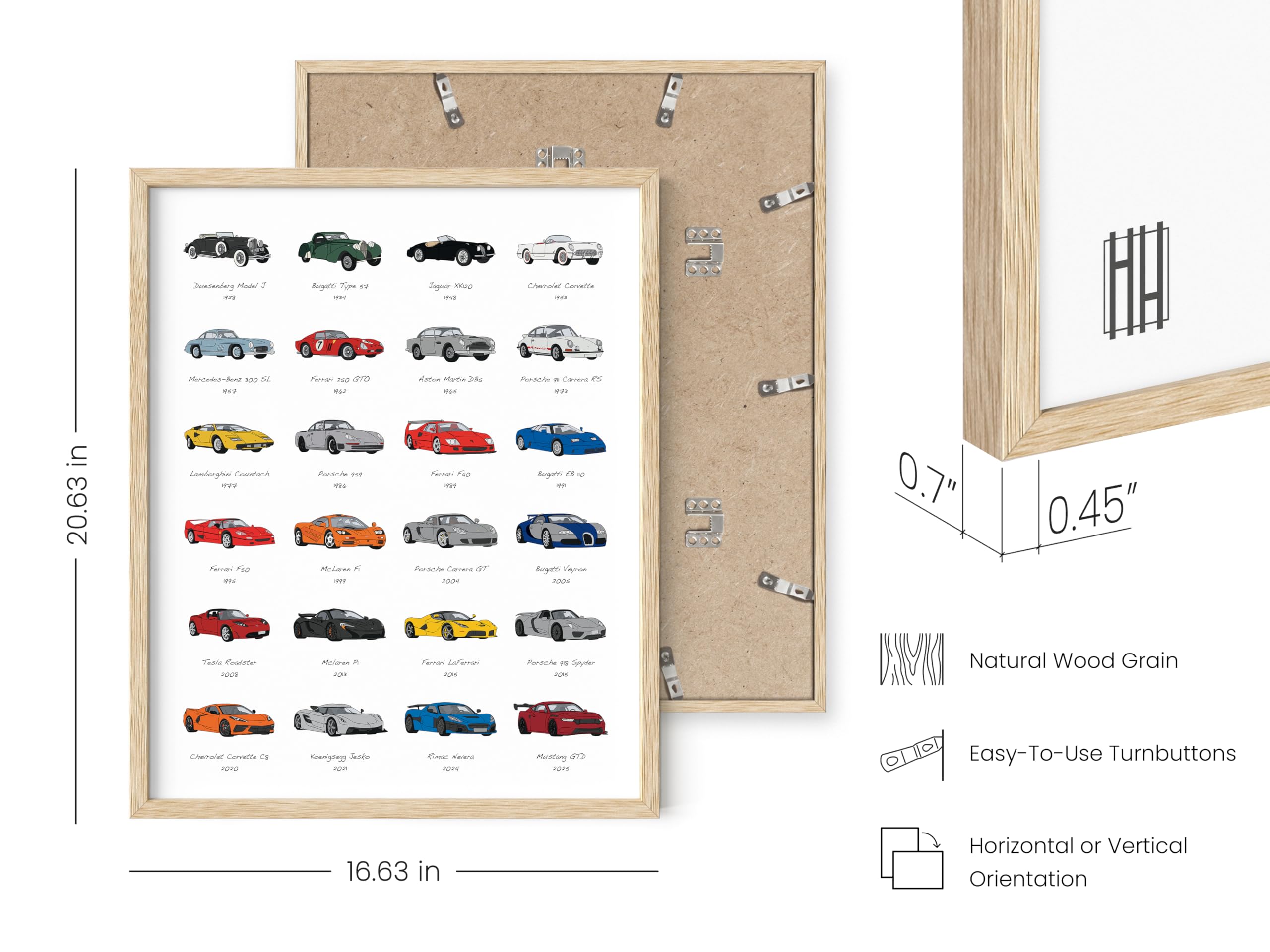 HAUS AND HUES Video Game Art, Video Game Posters for Boys Room, Gaming Room Decor for Boys Wall Decor, Gamer Wall Decor, Gaming Decorations (Beige Frame, 12x16)