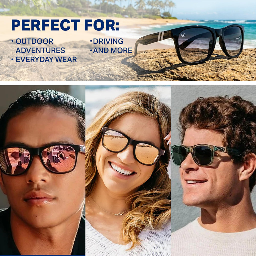 Blenders Eyewear M Class X2 – Polarized Sunglasses – Round Lens, Spring Loaded Hinge – 100% UV Protection – For Men & Women