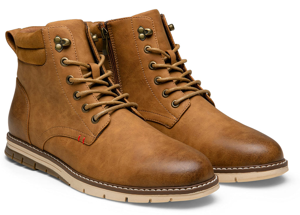 Vostey Boots for Men Casual Dress Shoes Fashion Waterproof Men's Motorcycle Boots
