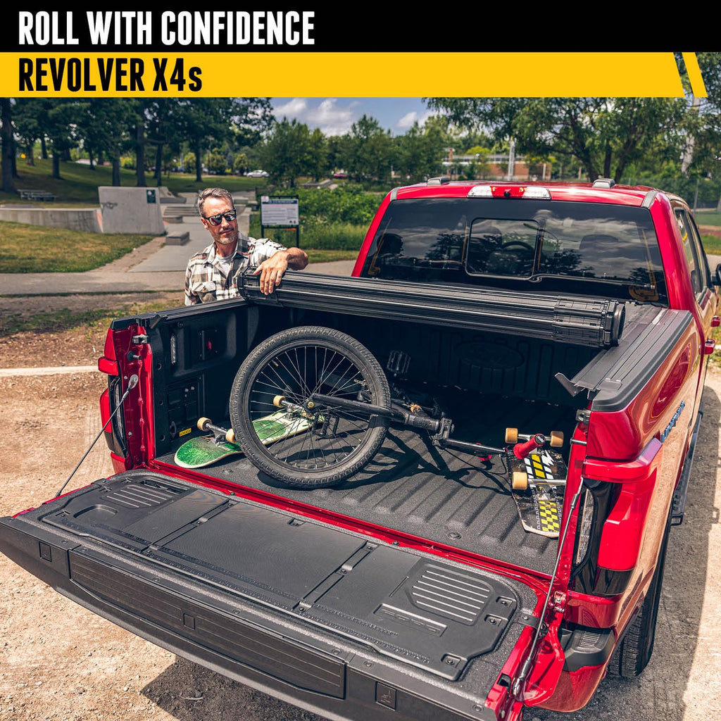 RealTruck BAK BAKFlip F1 Hard Folding Truck Bed Tonneau Cover | 772133 | Fits 2020-2026 Chevy/GMC Silverado/Sierra 2500/3500HD 6' 10" Bed (82.2")