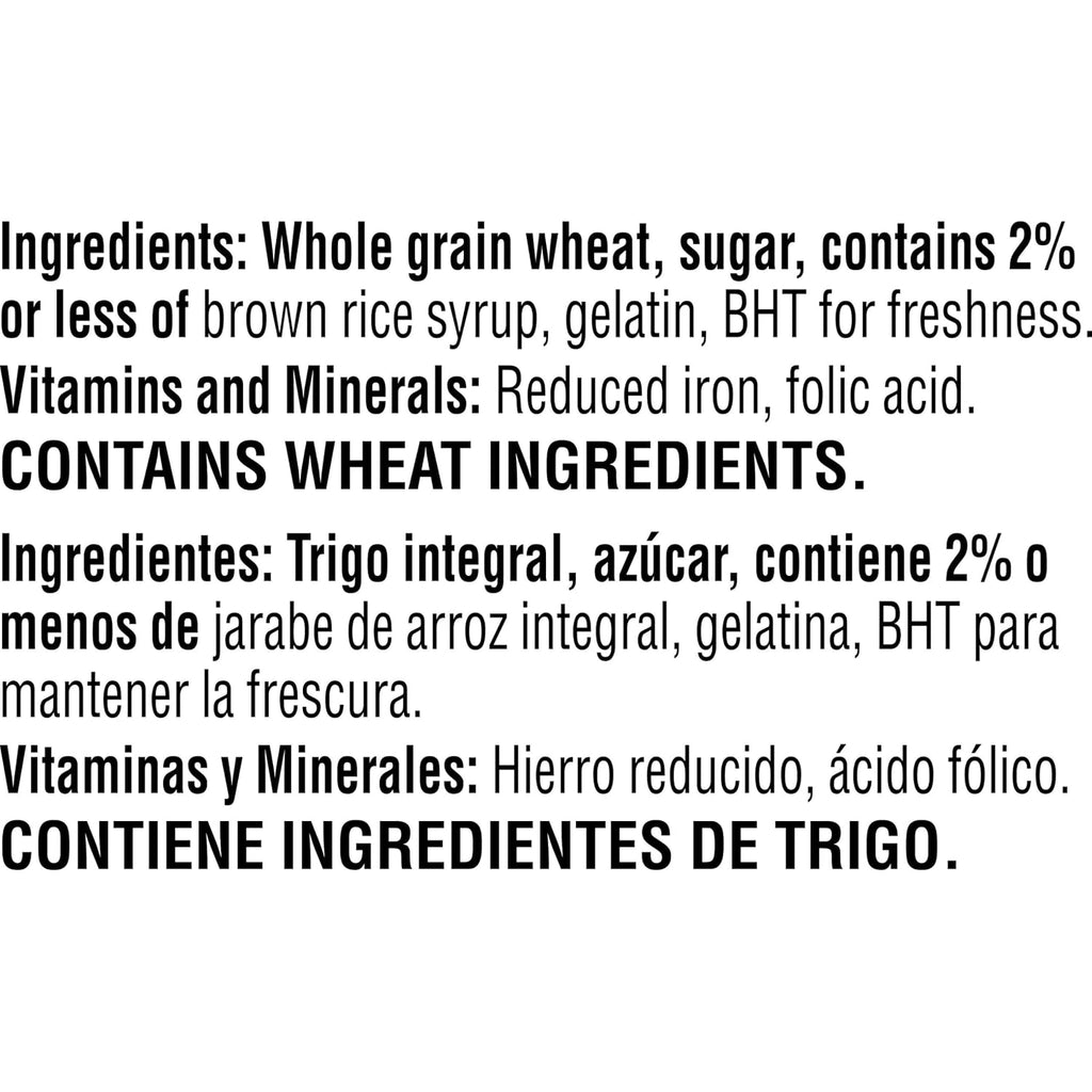 Kellogg's Frosted Mini-Wheats Cold Breakfast Cereal, High-Fiber, Whole Grain, Family Size, Original, 24oz Box (1 Box)