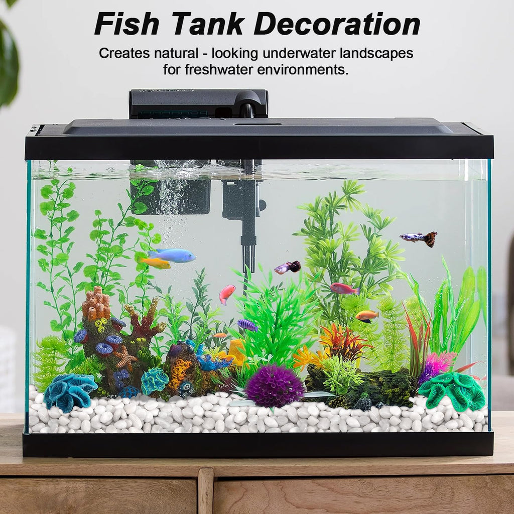 Terrarium Supplies,Virekm River Rocks, Decorative Ornamental Pebbles,Garden Landscaping Stones,Gravel Filler for Home Decoration Flower Bed Fish Tank Plants Vases Succulents