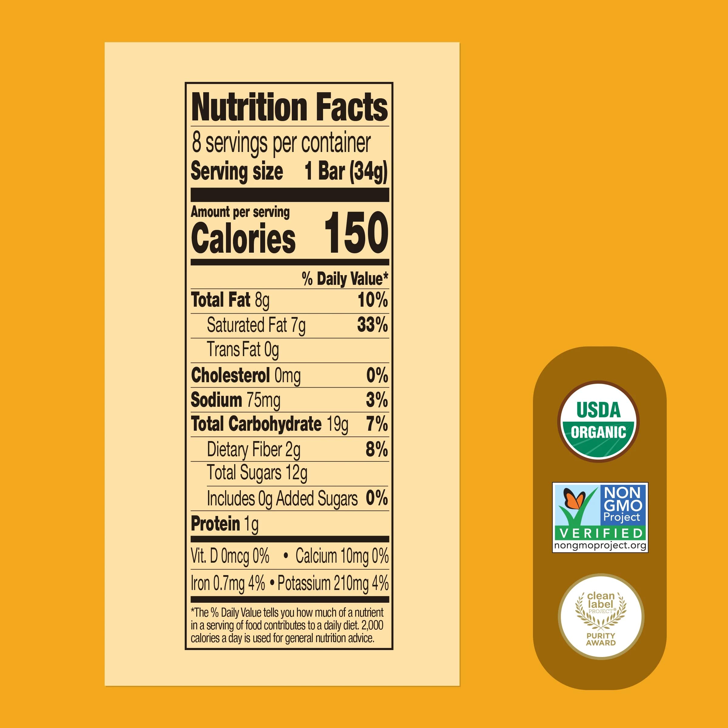 Once Upon A Farm Soft-Baked Bars, Apple & Oat, Kosher, USDA Certified Organic, Non-GMO, 4 Count, 4.8 Ounce (Pack of 8)