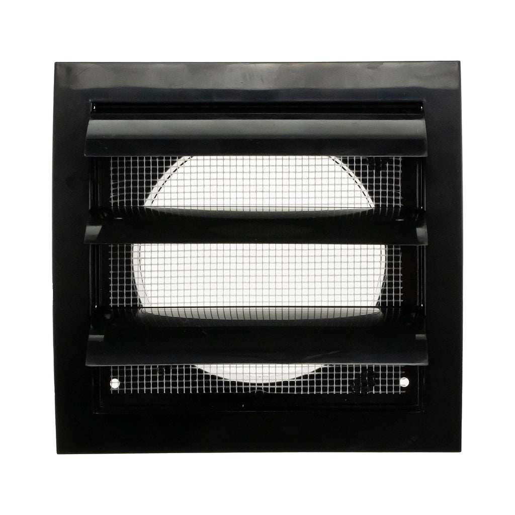 Repa Market 4 Inch Anthracite Dryer Vent Hood/Duct Cover for Walls or Ceiling/ABS Plastic Louvered Air Grille with Built-In Mesh Screen/Exhaust and Dryer Vent Covers for Indoor & Outdoor Use