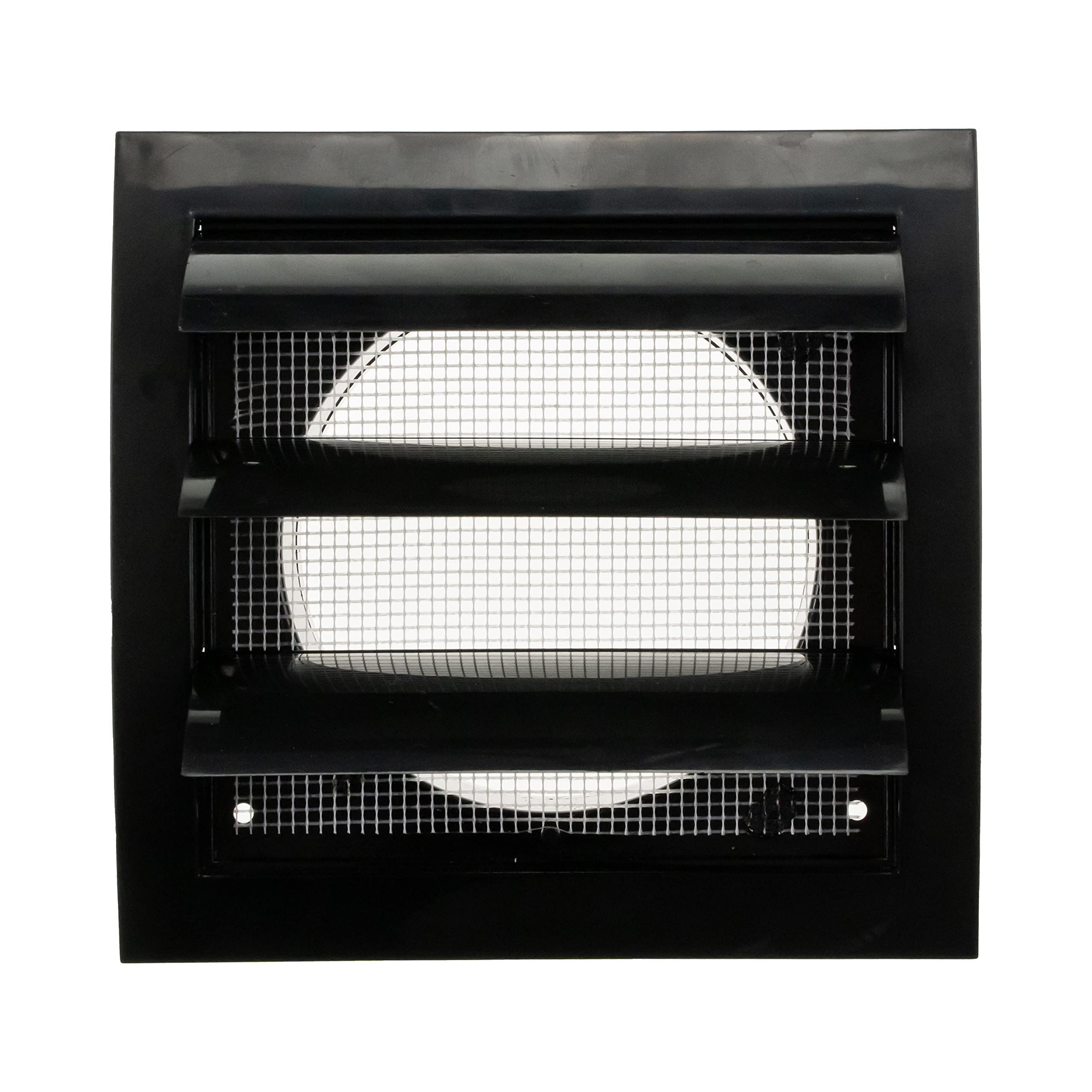 Repa Market 4 Inch Anthracite Dryer Vent Hood/Duct Cover for Walls or Ceiling/ABS Plastic Louvered Air Grille with Built-In Mesh Screen/Exhaust and Dryer Vent Covers for Indoor & Outdoor Use