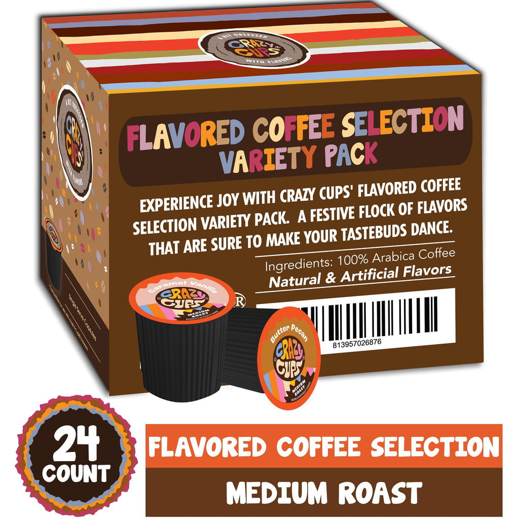 Coffee Variety Sampler, Including Dark Roast, Medium Roast, & Flavored Coffee Pods Variety Pack for Keurig K Cups Machines, Perfect Gift Set, 40 Count(Pack of 1)